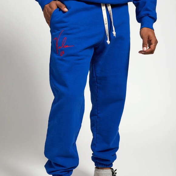 💙Valas Los Angeles💙French Terry Cotton Logo Stitched Sweatpants - Picture 4 of 6